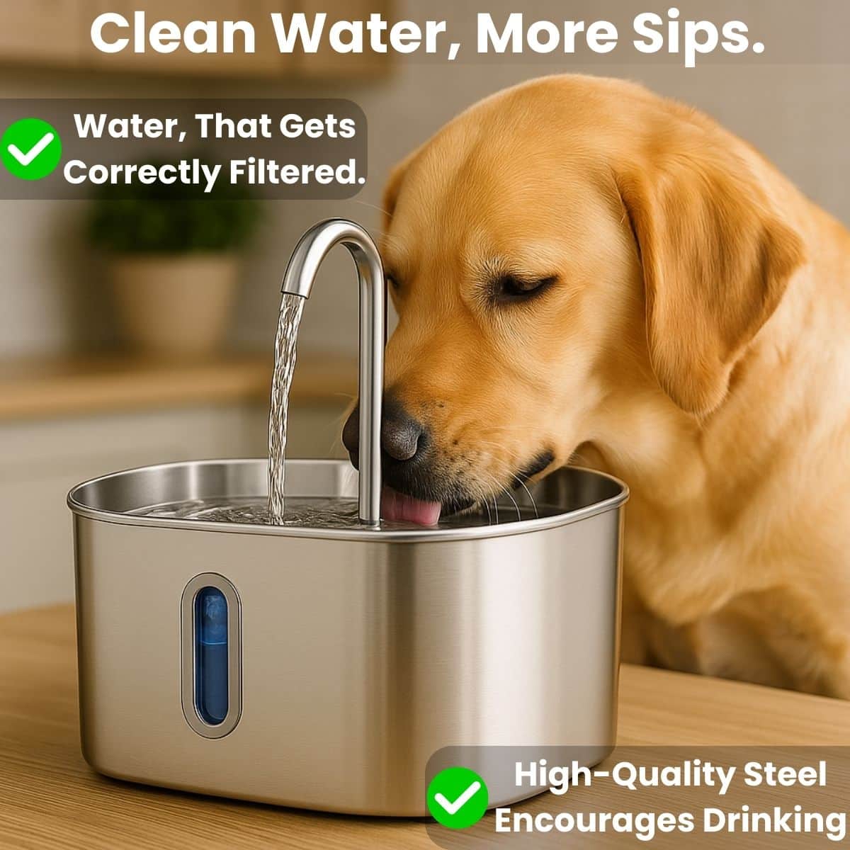 CleanPuppy™ Stainless Steel Water-Fountain